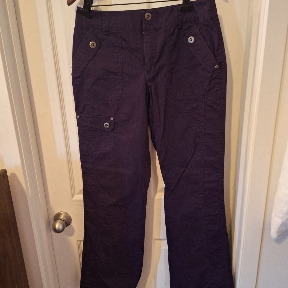 Tribal Brand Purple Cotton Cargo Pocket Pants Size 6